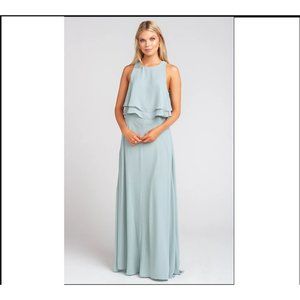 Show Me Your Mumu King Crop Top Silver Sage Green S‎